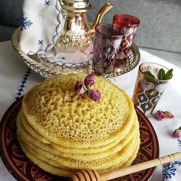 Baghrir crêpes aux mille trous - Spécialités marocaines traiteur Amour des Saveurs Vosges