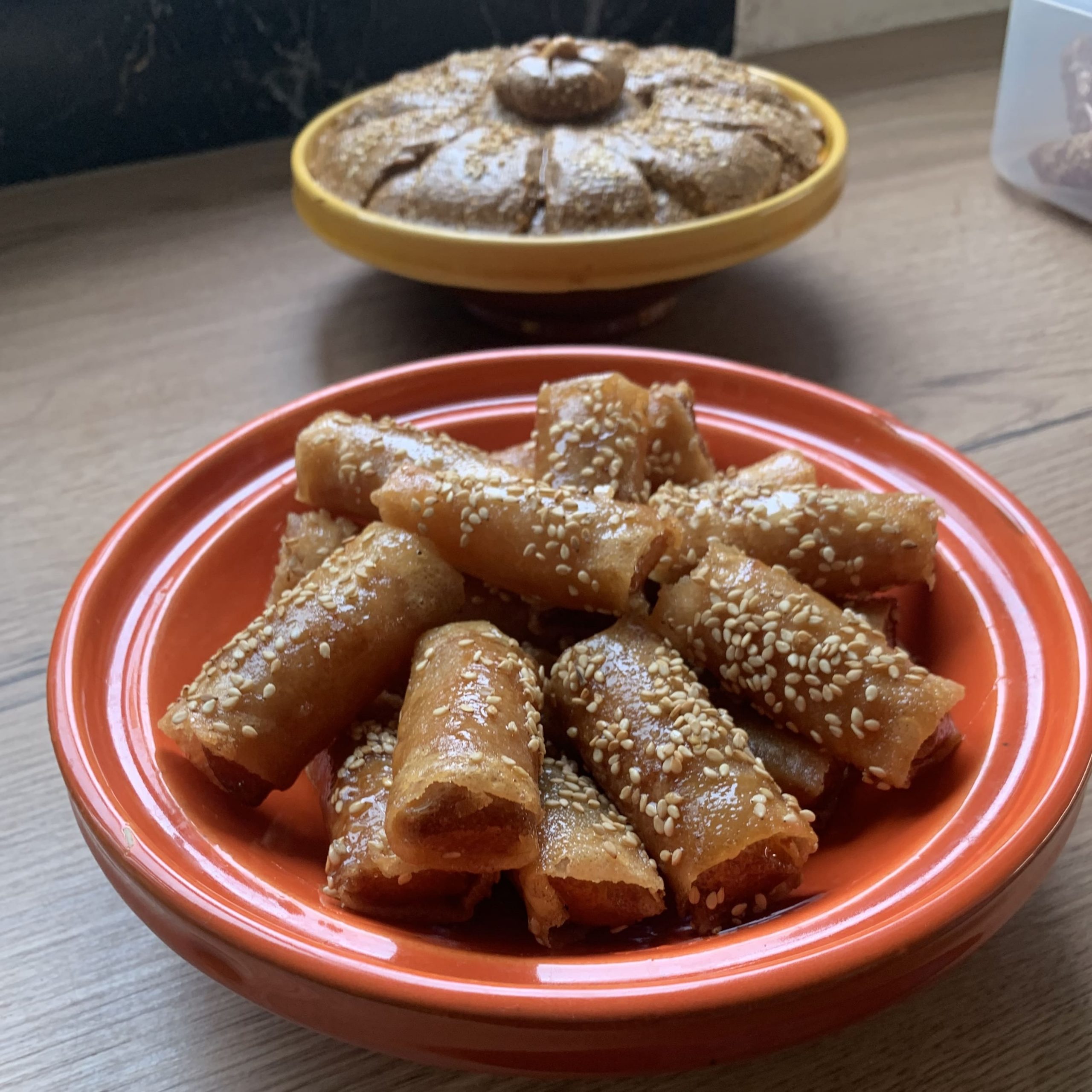 Cigares au miel et amandes - Pâtisseries orientales traiteur Vosges Amour des Saveurs